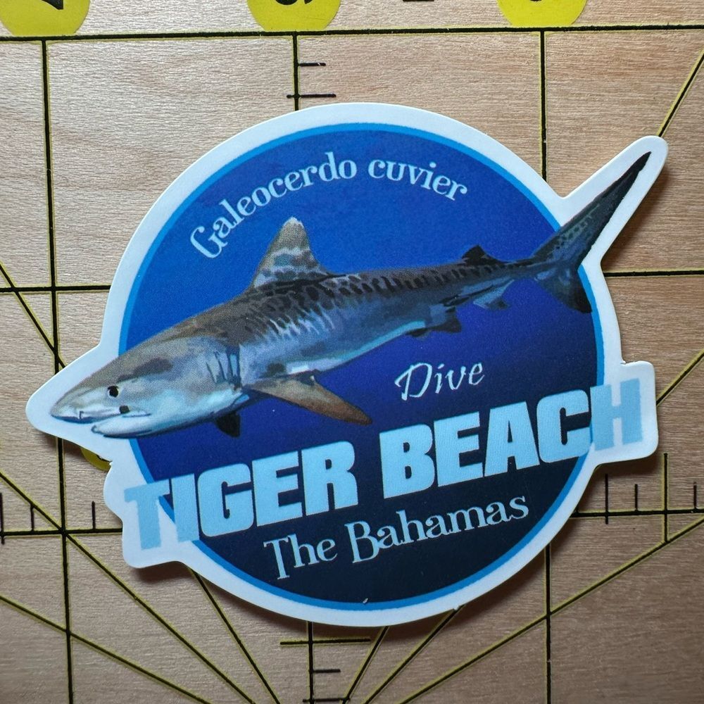 💜13/$13 +Bundle Sticker Sale | Tiger Beach Shark Animal Waterproof Sticker